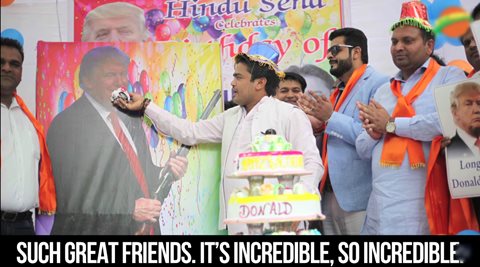 donald trump, trump america, america first, india second, india second spoof, india second parody, indian express, indian express news