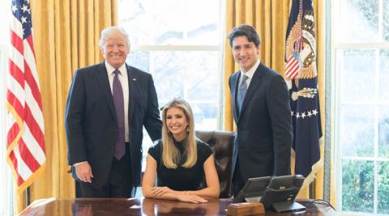 Ivanka Trump, Trump, Donald Trump, Trump news, President Donald Trump, Canadian Prime Minister Justin Trudeau, Ivanka's tweets, US first daughter, Ivanka criticism, indian express news