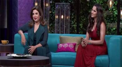 Saniya Mirza Sex Videos - Koffee With Karan Season 5: Farah Khan and Sania Mirza set Karan Johar's  couch on fire with their wit | Entertainment News,The Indian Express