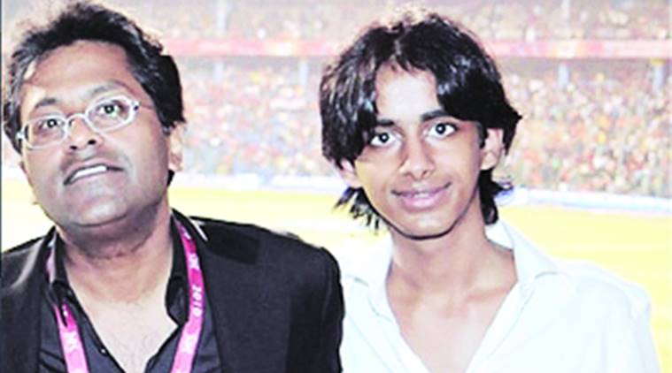 Lalit Modi, with son Ruchir. File