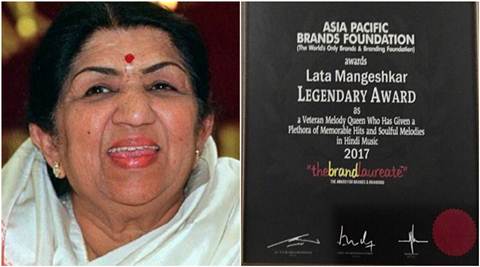 Lata Mangeshkar wins The BrandLaureate award. But it is her message for