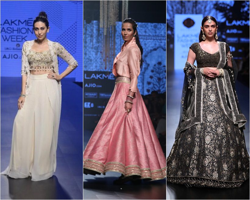 Lakme fashion week, LFW 2017, LFW 2017 day 4, Day 4 LFW 2017, LFW S/R 2017, LFW 2017 Day 4 collections, karishma kapoor, Padma Lakshmi, Aditi Rao Hydari, Urvashi Rautela, fashion news, LFW 2017 photos
