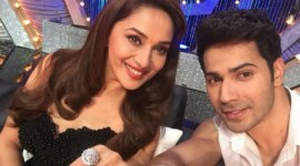 madhuri-varun-480 varun dhawan, varun dhawan tamma tamma, varun alia tamma tamma, varun madhuri dixit. varun sanjay dutt, tamma tamma remix, tamma tamma again, tamma tamma new song, badrinath ki dulhania, bollywood news, indian express news, indian express