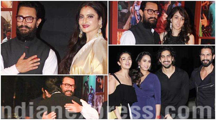 Dangal, dangal success party, dangal success bash, dangal party pics, dangal success party pics, dangal success party images, dangal aamir khan, aamir khan dangal, aamir khan images, aamir khan pics, aamir khan kiran rao, kiran rao aamir khan, alia bhatt, karan johar, arshad warsi, imran khan, aamir khan news, aamir khan party, bollywood, entertainment news, indian express, indian express news