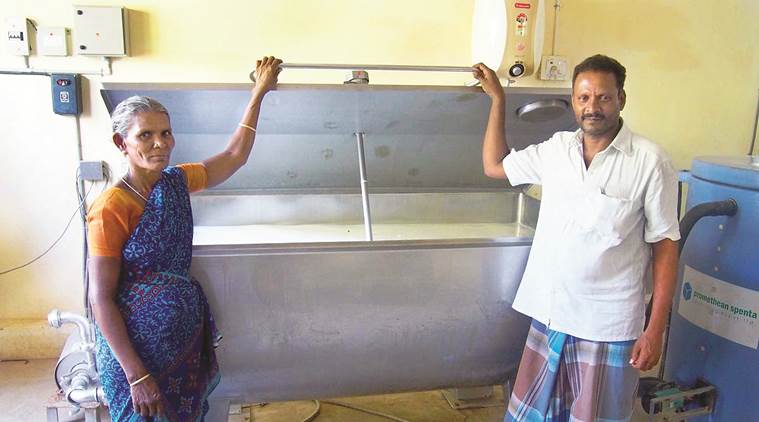 Bulk milk coolers, rural milk, rural power supply, milk procurement, dairy cooperatives, gujarat dairy cooperatives, pre-BMC era, Thermal Storage System, indian express news, milk, india news