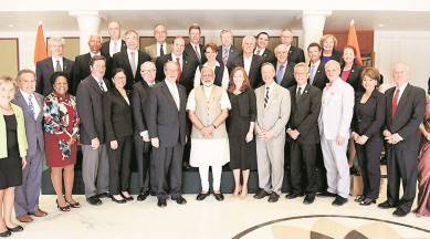 PM modi, narendra modi, H-1B visa, US Congressional delegation, india us, donald trump, visa programme, indians in US, ajit doval, indian express news, india news