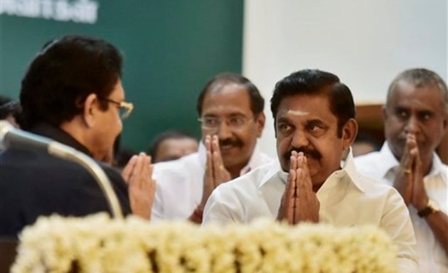 tamil nadu, governor, chief minister, ch vidyasagar rao, 'edappadi' k palaniswami, swearing-in ceremony, raj bhavan