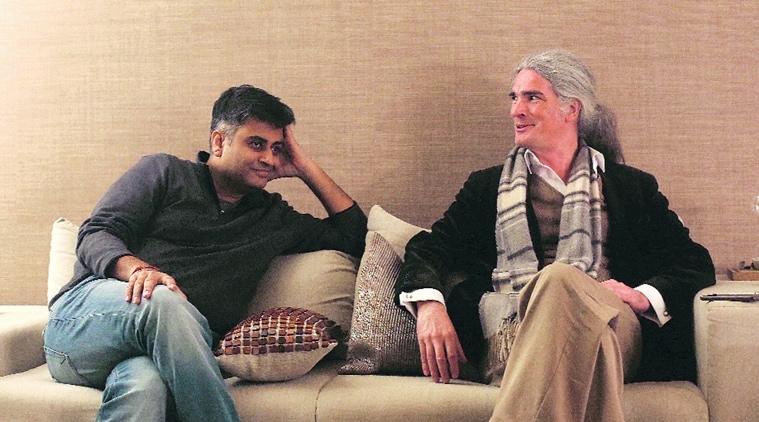 A thing of beauty: Architects Sourabh Gupta and Alexander Schwarz. (Source: Express photo by Amit Mehra)