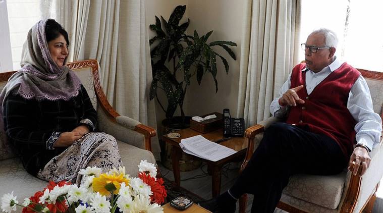 j&K, jammu and kashmir, J&K governor, N N vohra, government inaction, reports by SVC, SVC, state vigilance commission, mehbooba mufti government, Mufti government, india news, indian express news