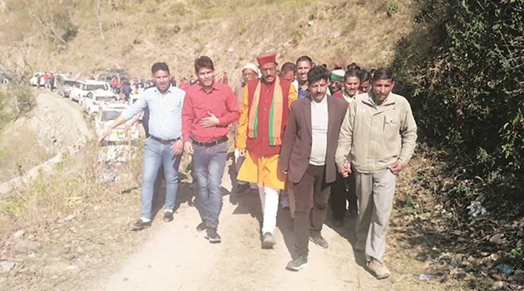 uttarakhand elections, uttarakahnd polls, uttarakhand campaign, narayan singh rana, who is narayan singh rana, pankaj singh, rajnath singh, 2004 lok sabha polls, NJP ticket, parogi village, indian express news, india news, elections updates