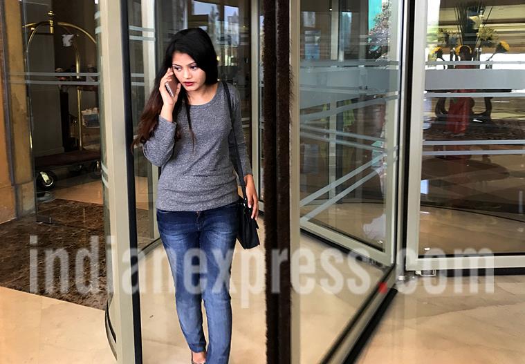 "Slum dog millionaire" fame Actress Rubina Ali at Marriot hotel, Juhu after a private meeting with the movie director Danny Boyle on Monday. Express photo by Nirmal Harindran, 13th February 2017, Mumbai.