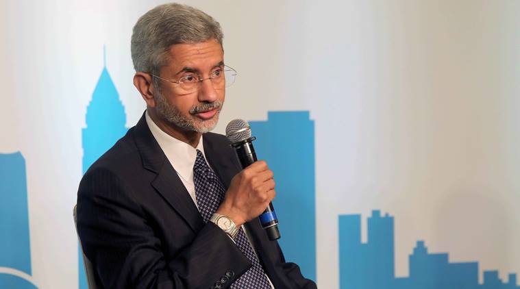 Foreign Secretary S. Jaishankar (on left) in conversation with Dr C. Raja Mohan, Director Carnegie India during The gateway of India Geoeconomic Dialogue" at Hotel Taj Mahal Palace in Colaba on Tuesday. Express photo by Nirmal Harindran, 14th february 2017, Mumbai.