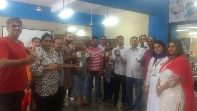 People who were not able to cast their vote. Express photo