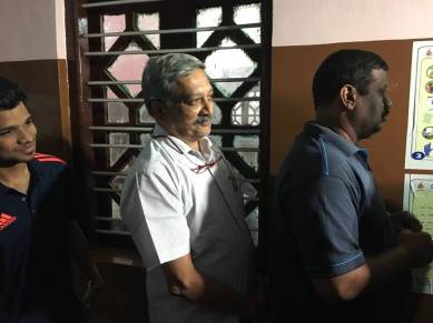 Goa polls, Manohar parrikar, Parrikar, Goa voting, Goa elections, Goa assembly elections 2017, Manohar parrikar GOa, Goa CM, BJP, Goa BJP, EC, Goa assembly seats, Goa news, india news, indian express news