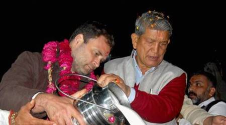 uttarakhand elections, uttarakhand polls, uttarakhand 2017 elections, harish rawat, rahul gandhi, model code violation, india news, latest news, indian express