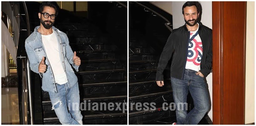 Shahid Kapoor, Saif Ali Khan