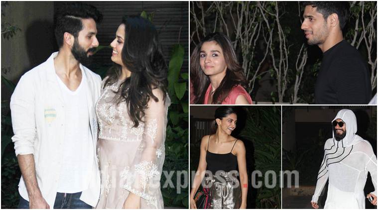 Shahid Kapoor’s Pre-birthday Party: Alia, Sidharth And Deepika, Ranveer 