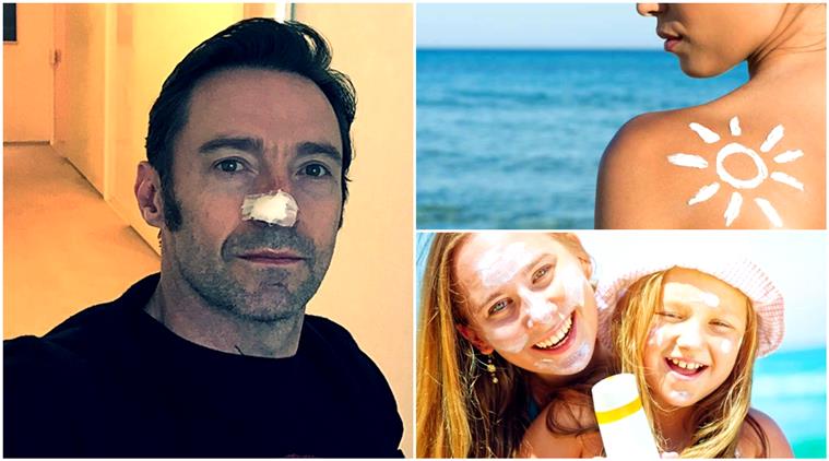 Hugh Jackman advises fans to wear sunscreen after skin ...