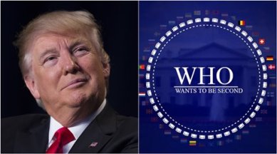 donald trump, trump, america first, trump america first, european countries second video, eu countries trump spoof video, viral videos, eu countries troll trump, indian express