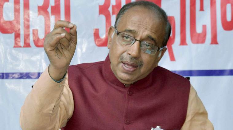 Goel addressing press conference