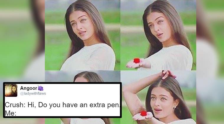 aishwarya rai, aishwarya rai bachchan, aishwarya rai meme, aishwarya rai Mohabbatein, humko humise chura lo Mohabbatein aishwarya rai, indian express, indian express trending, indian express news