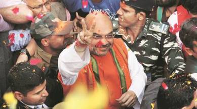 Uttar pradesh election results 2017, UP poll results, Amit shah, Narendra Modi, Modi, PM Modi, Uttar Pradesh assembly elections 2017, UP polls 2017, BJP, BJP winner, BJP win, BJP victory, election verdict, UP poll verdict, Rajnath singh, Congress, sp, bsp, akhilesh yadav, rahul gandhi, UP news, india news, indian express news