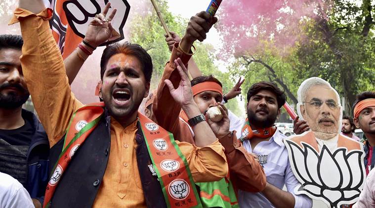 UP results, UP BJP, Ghazia Assembly seats, BJP victory win in UP, BJP thumping win in UP, UP election results, indian express news