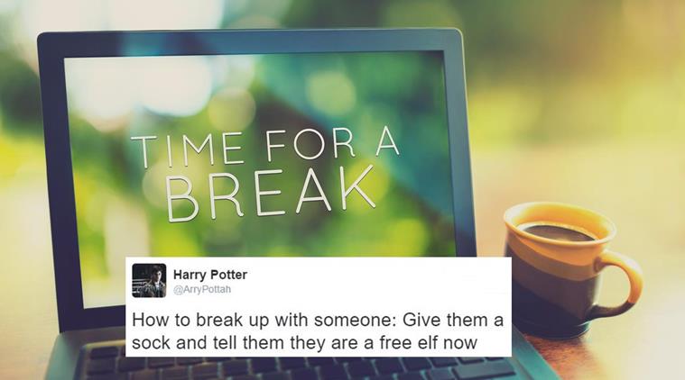 break up, relationship break up, divorce, break up songs, break up texts, break up tweets, how to deal with break up, funny break up quotes, funny break up texts, funny break up tweets, break up mantra, indian express, indian express news