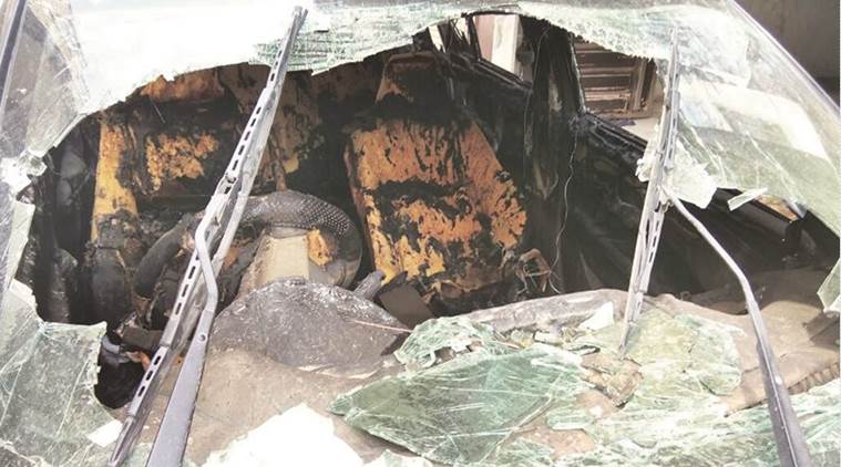 delhi car fire, delhi minor dies in fire, delhi news, indian express news, india news