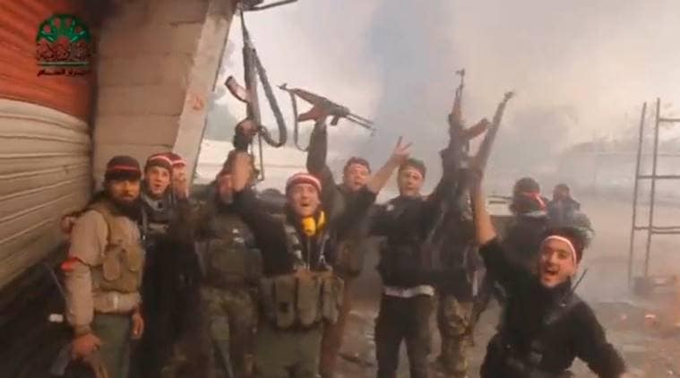 Syria, syria rebels, syria rebel attack, syria bombing, syria news, world news, indian express news