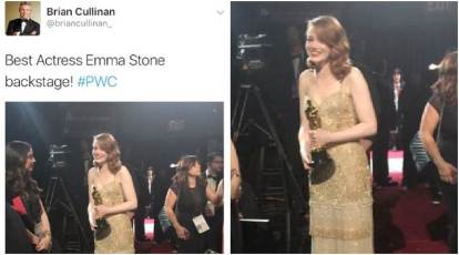 Oscars 2017: Emma Stone Dressed to Match Her Potential Best Actress Award