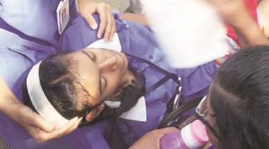 pune, pune summers, school girl faints, pune temperature, khadki student, khadki school girl, khadki student faints, khadki examinee faints, pune news, indian express news