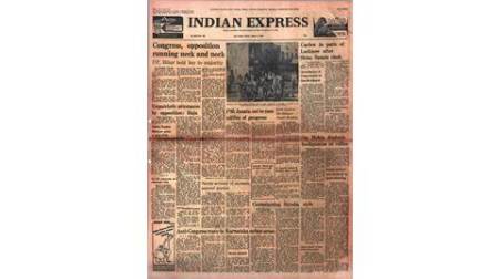 Forty Years Ago, Indira Gandhi, RSS, Jayaprakash Narayan, Janata Party, VB Raju, Congress for Democracy, indian express editorial page