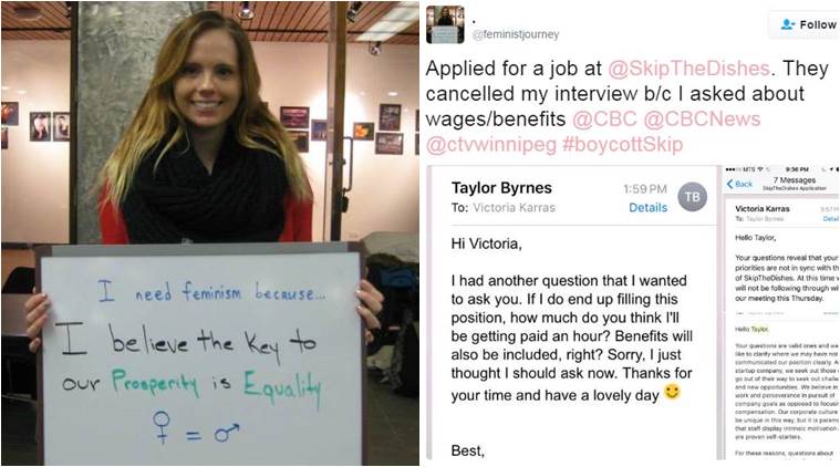 lady interview cancelled because she asked her salary, lady interview cancelled as she asked her salary, interview cancelled because of salary, indian express, indian express news