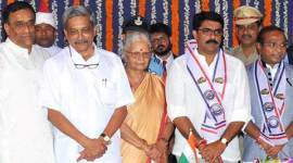 Manohar Parrikar sworn-in as Goa CM goa, goa elections, goa governor, rajya sabha motion goa governor, digvijaya singh goa governor, india news