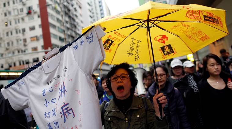 Hong Kong police fire tear gas in running battles with extradition bill protesters