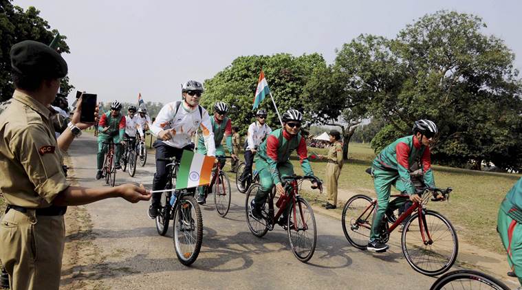india-bangladesh, cycling expedition, indo-bangla cycling expedition, indo-bangla army, indian army, bangladesh army, india-bangaldesh ties, india news, indian express news