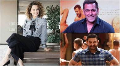 Kangana Ranaut, Salman Khan, Aamir Khan, Shah Rukh Khan, The Indian Express power list 2017, The Indian Express power list