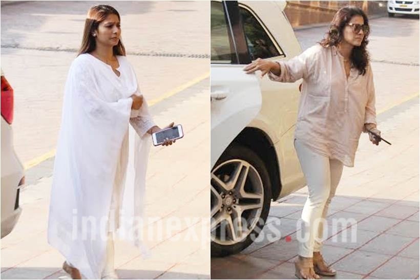 kajol, tanisha, aishwarya rai father prayer meet
