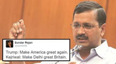 arvind kejriwal, aap, kejriwal to make delhi into london, aam aadmi party, kejriwal delhi to london? kejriwal promises to make delhi london, kejriwal says will make delhi london, arvind kejriwal aap, indian express, indian express news