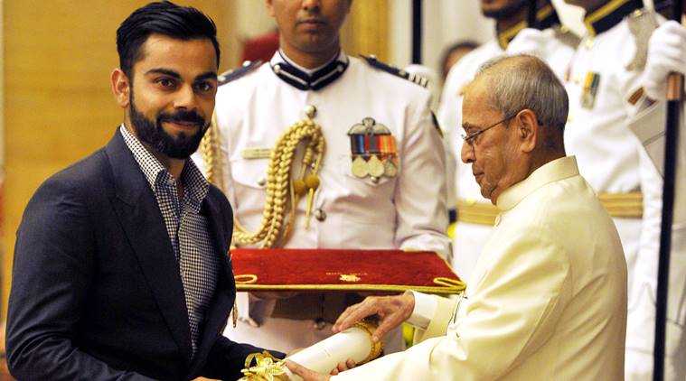 shri kohli virat padma award india sports padam receiving indian cricket rashtrapati president awards winners highest civilian receives honored government