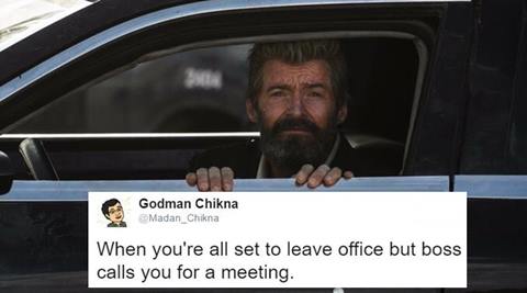 Hugh Jackman sitting in car' from Logan has become a hit meme on Twitter  and it's hilarious | Trending News,The Indian Express