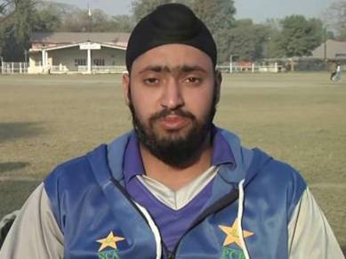 mahinder pal singh, mahinder pal singh pakistan, mahinder singh, pakistan cricket, pakistan cricket hindus, pakistan cricket sikh, mahinder pal singh sikh pakistan, sports religion, sports news, cricket news