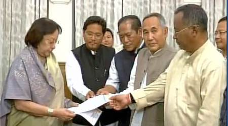 Manipur election results, manipur poll result, manipur results, Manipur BJP, manipur BJP alliance, NPP, LJP, NPP LJP support, BJP alliance, NPF, manipur congress win, ibobi singh, manipur results news, manipur government, manipur news, indian express news