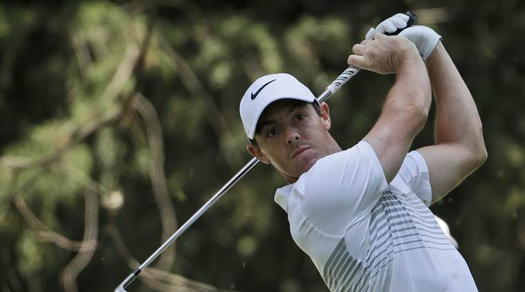 Rory McIlroy, of Northern Ireland, tees off on the 16th hole in round one of the Mexico Championship at Chapultepec Golf Club in Mexico City, Thursday, March 2, 2017. All but one of the world's top 50 golfers are contesting the World Golf Championship PGA event, which this year relocated to Mexico City from the Trump National Doral Resort in Florida. (AP Photo/Rebecca Blackwell)