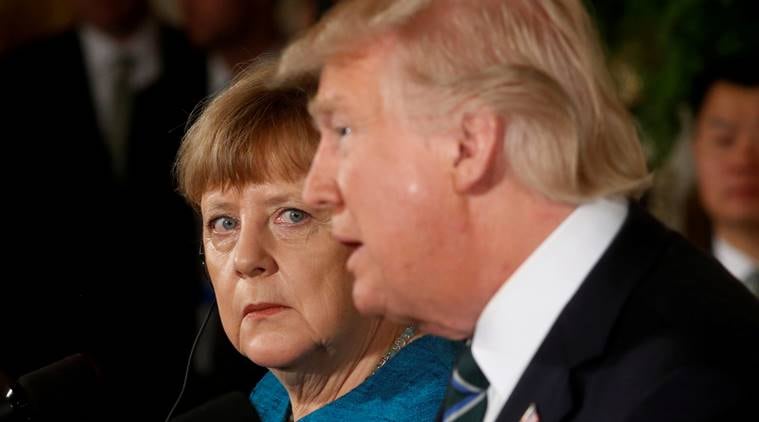 Trump, Germany's Merkel discuss trade, NATO funding, Brexit