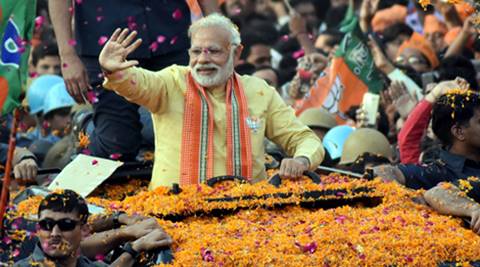 Narendra Modi, modi, modi victory, modi win in up, BJP, BJP-Modi, Narendra Modi-BJP, Uttar Pradesh, Uttarakhand, world media, Narendra Modi, demonetisation, historic win in UP, India news, Indian Express