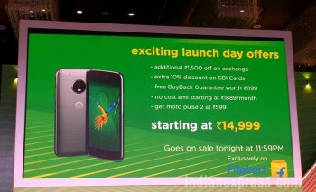 Moto E4 Plus available at Rs 999 with Flipkart exchange offer