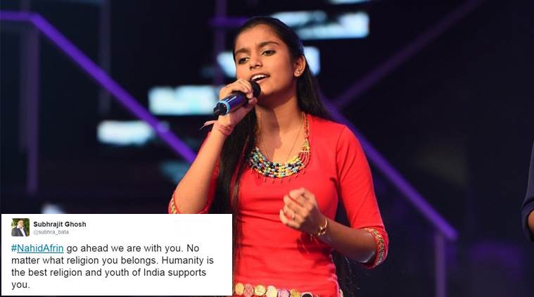 nahid afrin fatwa, nahid afrin issued fatwa, assam girl issued fatwa, clerics issue fatwas, indian idol singer issued fatwa, india express, indian express news