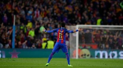 Neymar steps out of Lionel Messi's shadow to keep treble hopes alive